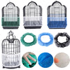 Nylon Mesh Bird Cage Cover Shell Skirt Net Easy Cleaning Seed Catcher